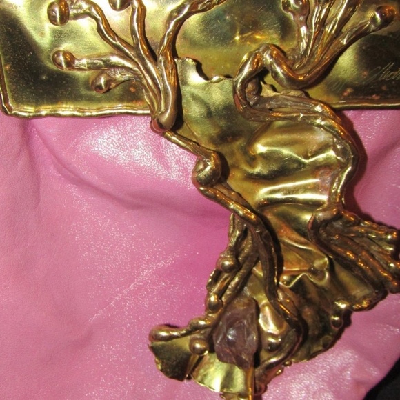 VINTAGE COPA COLLECTION Amethyst Pink Lth Handbag - Picture 5 of 7